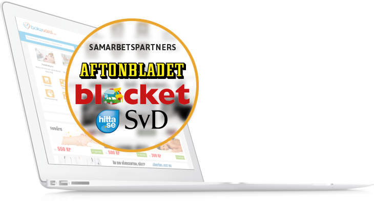 I samarbete med Aftonbladet, Blocket, SvD och Hitta.se